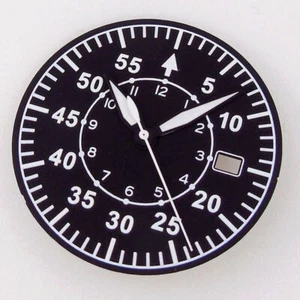 33.5mm Sterile Watch Dial Face Fit Automaitc NH35A NH36A ETA2824 PT5000 Luminous - Picture 1 of 30