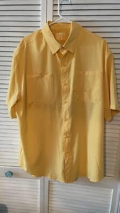 Reel Legends Men’s Fishing Shirt Bright Lemon Yellow LG NEW - Picture 1 of 4