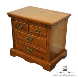 LINK TAYLOR Colonial Pine Rustic Americana 27" Four Drawer Nightstand 855-621