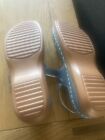 Ladies size 8 blue toe/ankle sandals ideal for beach holidays good condition