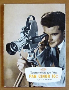 Díptico PAN CINOR 16mm Instrucciones De Uso - Fotografía/Cinematografía - Photo 1/3