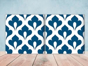Juego de 2 azulejos de pared de cerámica española cocina mediterránea decoración salpicadero - Imagen 1 de 2