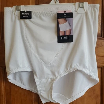 Calzoncillos moldeadores Bali para mujer control de luz mezcla de nailon blanco roto talla XXXL Foto 1 de 4