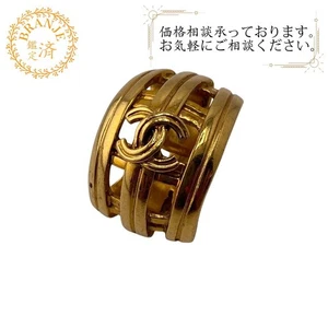CHANEL Ohrringe Coco Mark 96P Vintage Gold Gold - Bild 1 von 10