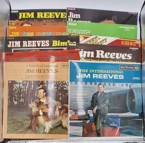 Vinyl Record Jim Reeves Albums Country Music Legend Retro Bundle x10 - Picture 1 of 24