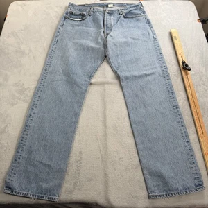 Pantalones de mezclilla Levis 501 XX para hombre 38x34 azul botón recto mosca lavado oscuro americano - Imagen 1 de 11