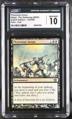 PHYREXIAN ARENA 8th Edition Foil Rare CGC 10 MTG [Nostalgium] - Image 1 of 2