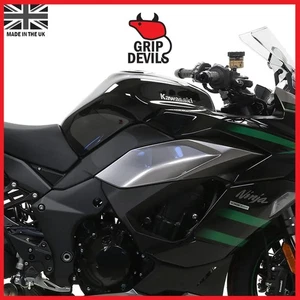 Grip Devils Tank Grips: Kawasaki Ninja 1000SX 2020-2024 Clear - Picture 1 of 2