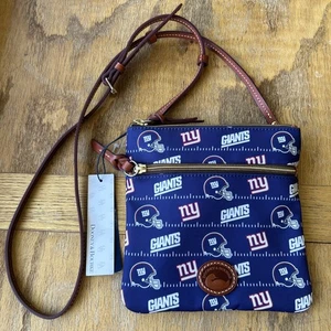 Bolso Bandolera Dooney & Bourke NY New York Giants Doble Cremallera NFL Fútbol - Imagen 1 de 11