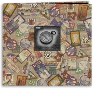 Pioneer Travel Post Bound Album 12"X12"-Travel Stickers MB10MAP-T - Afbeelding 1 van 1