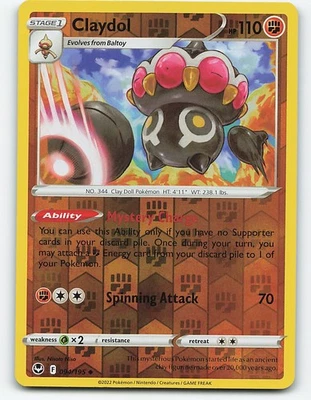 Claydol #094/195 Reverse Holo Pokemon Card - Image 1 of 2