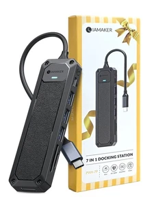 USB 3.0 Ports USB C Hub 4K HDMI, SD/TF Card Reader with Ethernet Docking Station - Picture 1 of 10