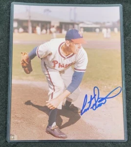 CURT SIMMONS AUTOGRAPHED SIGNED 8X10 PHOTO PHILADELPHIA PHILLIES GUARANTEED REAL - Picture 1 of 1