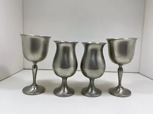 1970s Pewter Bar Glass Set - Vintage Wine & Poco Grande Collection - Picture 1 of 9