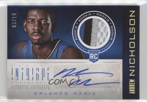2012 Panini Intrigue Memorabilia Prime /10 Andrew Nicholson #151 Rookie Auto RC