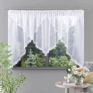 Fertiggardine Gardinen mit Kräuselband Spitze Schiebegardine Store Gardine W&S - Bild 1 von 8