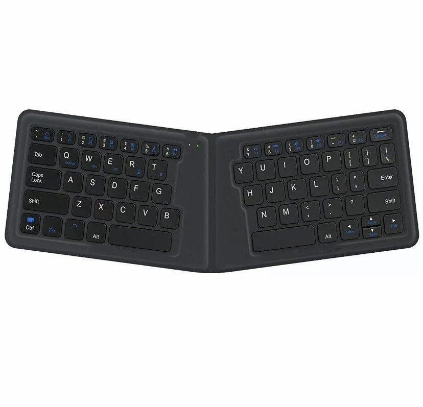 iClever Ultra Slim Mini Bluetooth Wireless Keyboard Folding Rechargeable IC-BK06 - Image 1 of 4