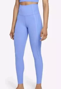 Nike Yoga Luxe Women's Layered High Rise Leggings Blue Petite S - Picture 1 of 13