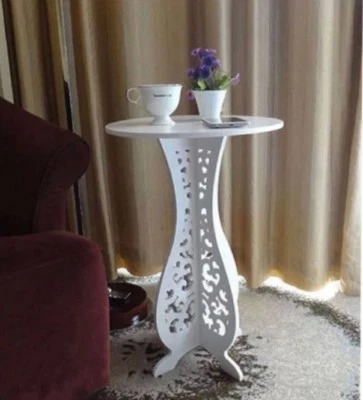 Small Telephone Table Vintage Round Shabby Chic Side Wooden Coffee Table Retro