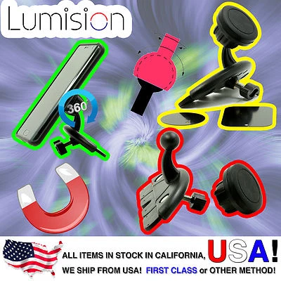 Lumision Magnetic Car CD Dash Slot Mount Holder Dock For iPod iPhone Android - Image 1 of 4