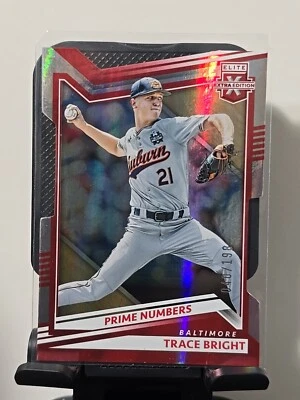 2022 Elite Extra Prime Numbers Die-Cut #137 Trace Bright /198 Baltimore Orioles - Image 1 of 4