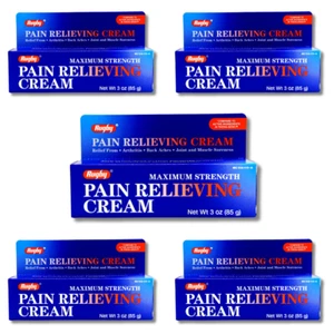 Rugby Maximum Strength Pain Relieving Cream - 3 oz | Thera-Gesic (1-2027) 5 Pack - Picture 1 of 12