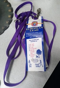 HAMILTON European 5/8" Single-Thick Nylon Multi-Use Dog Lead, Purple - Bag of 6 - Picture 1 of 5
