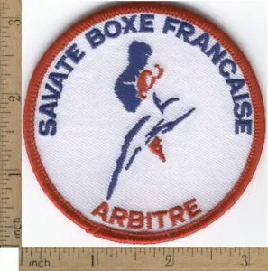 Vintage Savate Boxe Francaise Arbitre/Referee Patch, Kick Boxing Kickboxing - Picture 1 of 1