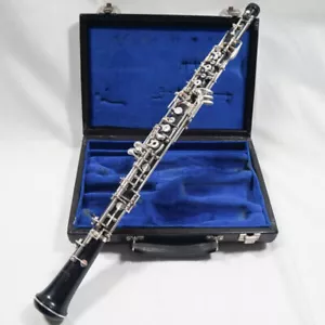 Bellissimo Oboe Semi-Pro Conservatorio Completo Fox 330-Produzione Recente+Sinistra F - Foto 1 di 14