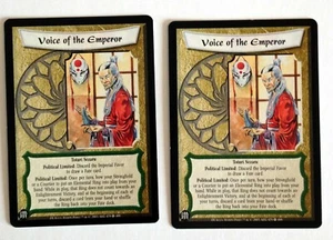 Voice of the Emperor (2) L5R Legend of the Five Rings CCG Diamond Edition DE - Picture 1 of 1