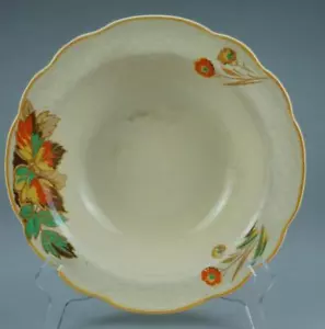 4 Antique J & G Meakin Dessert Bowls Handpainted Sunshine Sol 391413 Crown QL40 - Picture 1 of 5