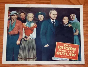 THE PARSON AND THE OUTLAW Sonny Tufts and Marie Windsor - 1957 Lobby Card - Picture 1 of 1