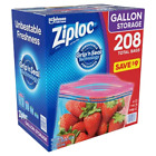 Ziploc Gallon Storage Bags with New Stay Open Design (208 Ct.)