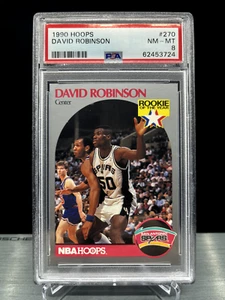 1990 DAVID ROBINSON RC - NBA Hoops #270 - PSA 8 Near Mint - Picture 1 of 2