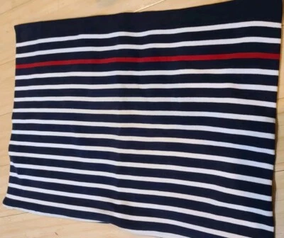 1 FUNDA DE ALMOHADA RALPH LAUREN PUNTO AMERICANO ROJO BLANCO AZUL RAYAS 19X26 Foto 1 de 4