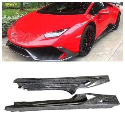 Falda lateral de fibra de carbono forjada estilo Vor para LAMBORGHINI Huracan Lp610 LP580 Foto 1 de 4