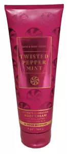 NEW Bath and Body Works TWISTED PEPPERMINT Body Cream 8 oz - Picture 1 of 1