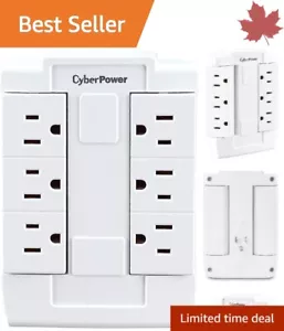 Expandable Rotating 6 Outlet Swivel Wall Tap - White Convenience - Picture 1 of 9