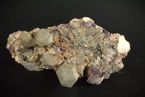 Fluorite and Quartz, Trouser Springs, Cloncurry, Queensland, Australia. S791 - Picture 1 of 3