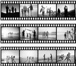 Tortenband Filmstreifen-Design – Essbar aus Fondantpapier - Bild 1 von 4