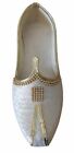 Men Shoes Mojaries Indian Wedding Cream Loafers Slip Ons Flipflops Jutties Us 8