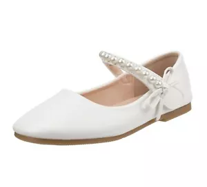 - Girls Mary Jane Dress Shoes Ballerina Flats of Child for School Wedding Par... - Picture 1 of 7