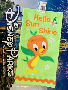 2021 Disney Parks Orange Vogel Hello Sunshine Küche Geschirrtuch Neu - Bild 1 von 1