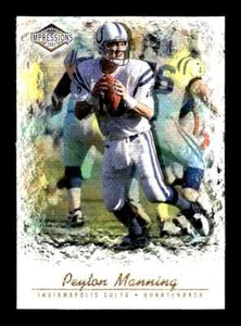 2001 Pacific Impressions Canvas # 56 Peyton Manning Card (B64 Indianapolis Colts - Picture 1 of 2