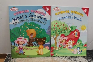 Vintage 2003 Strawberry Shortcake sticker story books - Picture 1 of 4