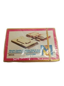 Vtg Milwaukee MECCA Arena Playing Card Deck Brown & Bigelow 1980s New Sealed! - Picture 1 of 6