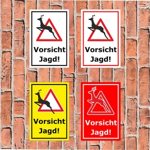 Schild - Vorsicht Jagd - 3 Größen - S00351-010 - Bild 1 von 5