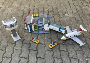 Playmobil Konvolut * 4311 5261 6081 * Flughafen mit Tower Flugzeug Fahrzeuge - Bild 1 von 14