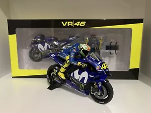 MINICHAMPS VALENTINO ROSSI 1/12 YAMAHA 2018 GP MUGELLO MODELLINO MOTOGP DIECAST - Foto 1 di 8