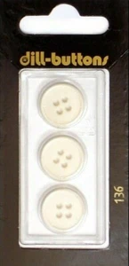 Dill Buttons ~ (0136) - 5/8" - 3 ct - Picture 1 of 1